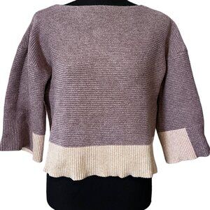 MISSLOOK Cropped Boatneck Sweater Size M